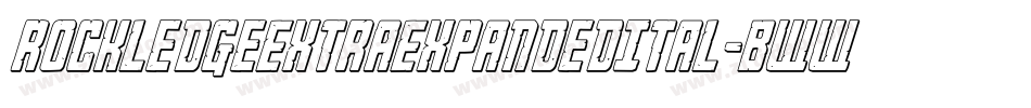 RockledgeExtraExpandedItal-BWW15字体转换 RockledgeExtraExpandedItal-BWW15字体转换