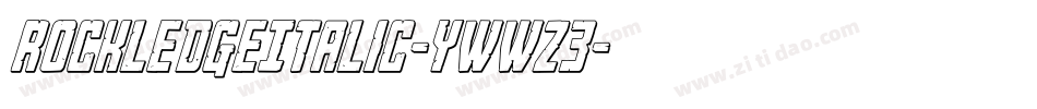 RockledgeItalic-ywwZ3字体转换