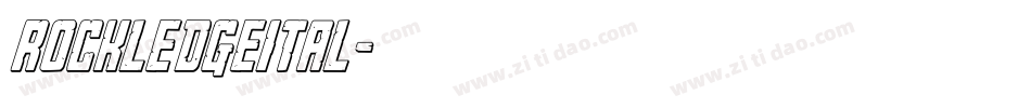 rockledgeital字体转换