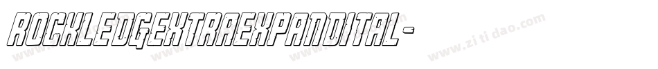 rockledgextraexpandital字体转换