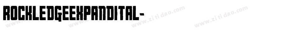 rockledgeexpandital字体转换