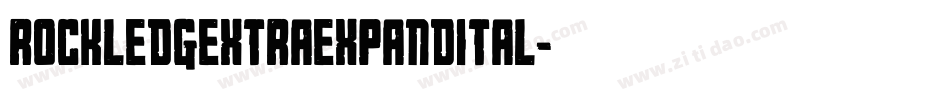 rockledgextraexpandital字体转换