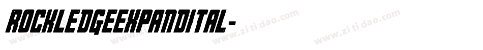 rockledgeexpandital字体转换