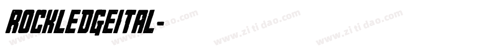 rockledgeital字体转换
