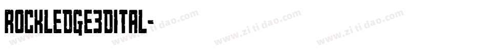 rockledge3dital字体转换