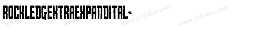 rockledgextraexpandital字体转换