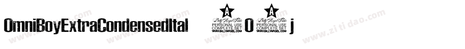 OmniBoyExtraCondensedItal-2O7jw字体转换 OmniBoyExtraCondensedItal-2O7jw字体转换