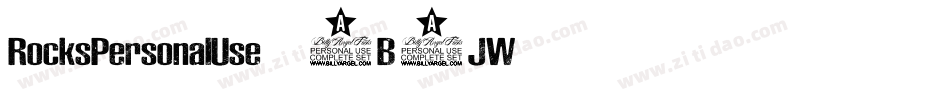 RocksPersonalUse-4B7JW字体转换