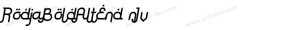 RodjaBoldAltEnd-nJv1字体转换