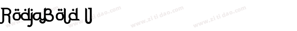 RodjaBold-lJ95字体转换