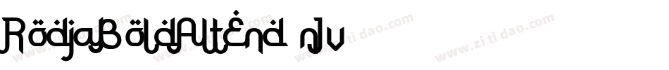 RodjaBoldAltEnd-nJv1字体转换