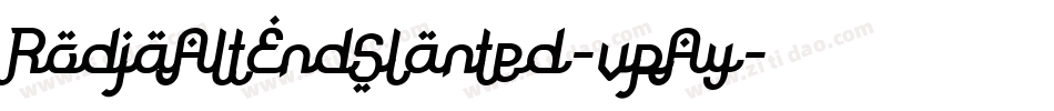 RodjaAltEndSlanted-vpAy字体转换