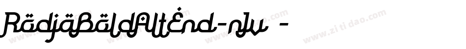 RodjaBoldAltEnd-nJv1字体转换