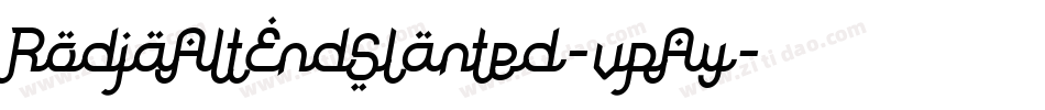 RodjaAltEndSlanted-vpAy字体转换