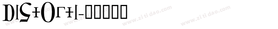 DISTORTI字体转换