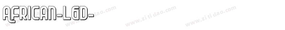 African-l6d字体转换