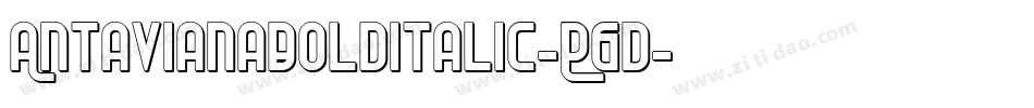AntavianaBolditalic-P6d字体转换