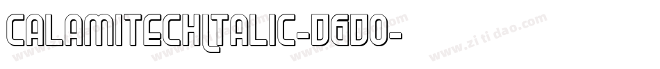 CalamitechItalic-D6D0字体转换