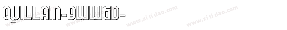 Quillain-BWW6d字体转换