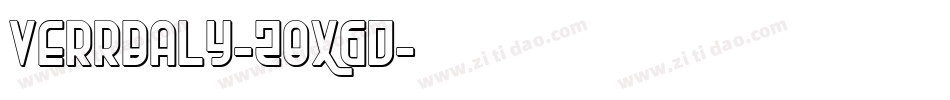 Verrbaly-z8X6D字体转换