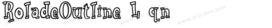 RoladeOutline-L6qn字体转换