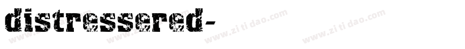 distressered字体转换
