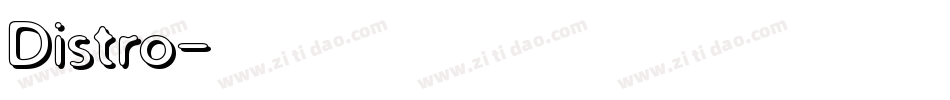 Distro字体转换