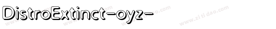 DistroExtinct-oyz字体转换