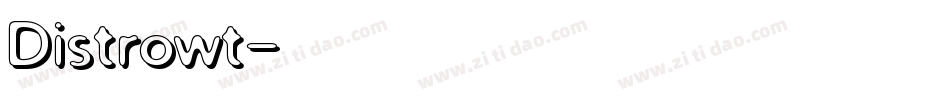 Distrowt字体转换