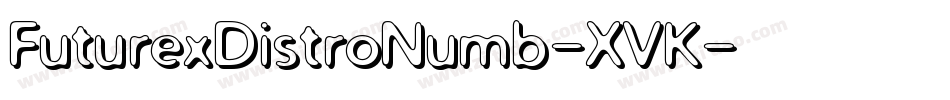 FuturexDistroNumb-XVK字体转换
