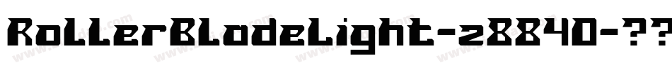 RollerBladeLight-z884D字体转换
