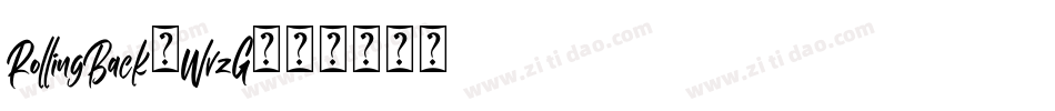 RollingBack-WvzG字体转换