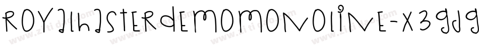 RoyalHasterDemoMonoline-X3Gjg字体转换