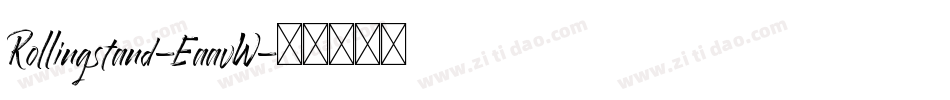 Rollingstand-EaavW字体转换