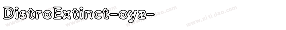 DistroExtinct-oyz字体转换