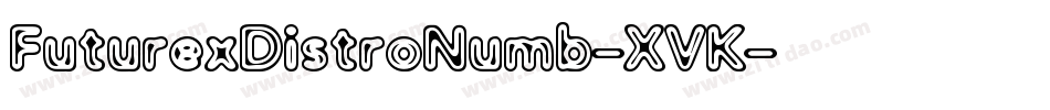 FuturexDistroNumb-XVK字体转换