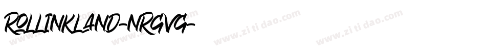 Rollinkland-nRgvg字体转换