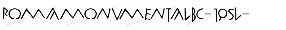 Romamonumentalbc-195L字体转换