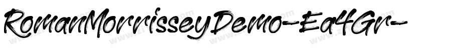 RomanMorrisseyDemo-Ea4Gr字体转换