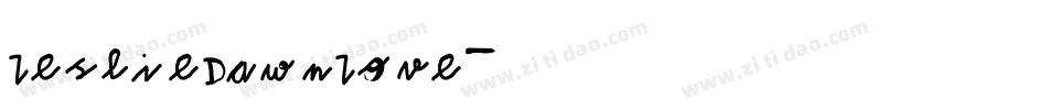LeslieDawnLove字体转换