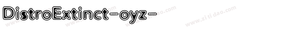 DistroExtinct-oyz字体转换