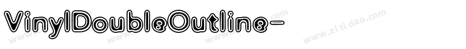 VinylDoubleOutline字体转换