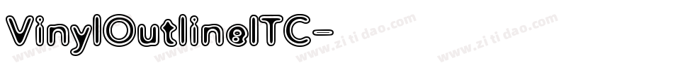 VinylOutlineITC字体转换