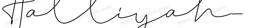 Halliyah字体转换