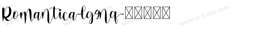 Romantica-lg9nq字体转换