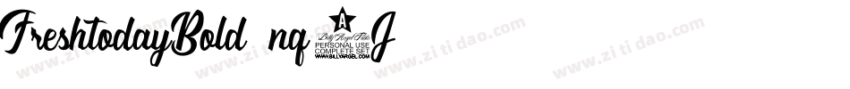 FreshtodayBold-nq2J字体转换