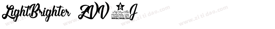 LightBrighter-ZVV2J字体转换 LightBrighter-ZVV2J字体转换