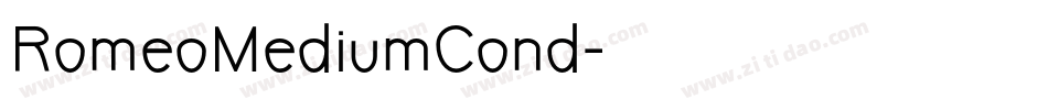 RomeoMediumCond字体转换