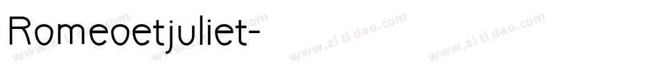 Romeoetjuliet字体转换