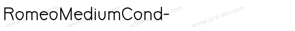 RomeoMediumCond字体转换